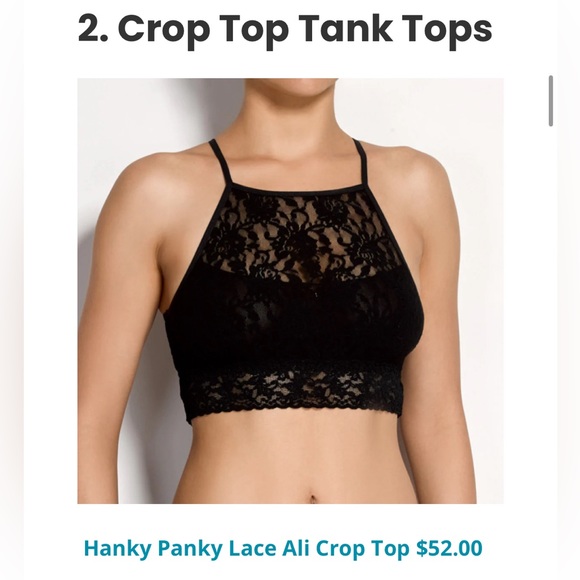 Hanky Panky Ali Lace Crop Top - Picture 6 of 6
